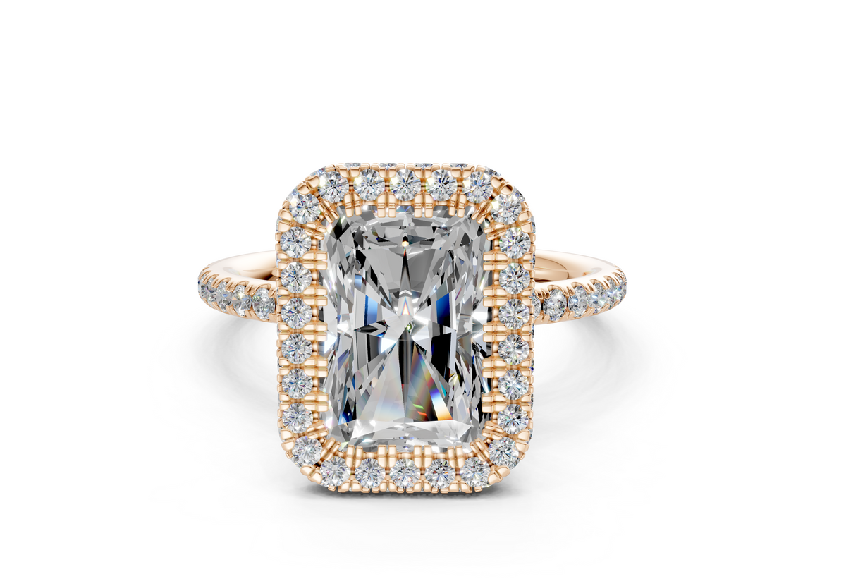 The Majestic Halo Engagement Ring