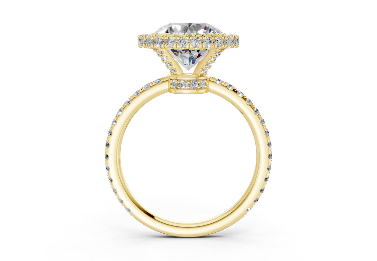 The Majestic Halo Engagement Ring