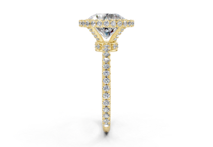 The Majestic Halo Engagement Ring