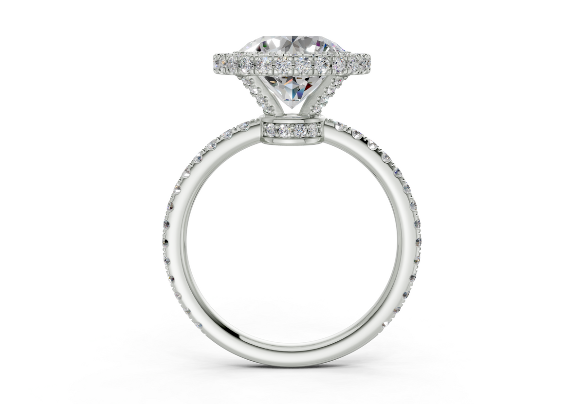 The Majestic Halo Engagement Ring