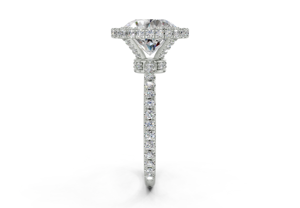 The Majestic Halo Engagement Ring