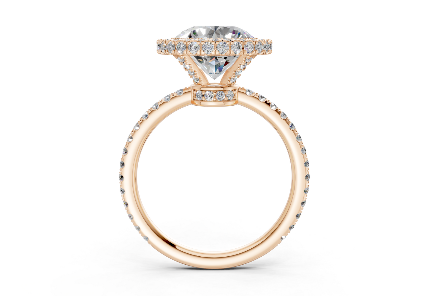 The Majestic Halo Engagement Ring