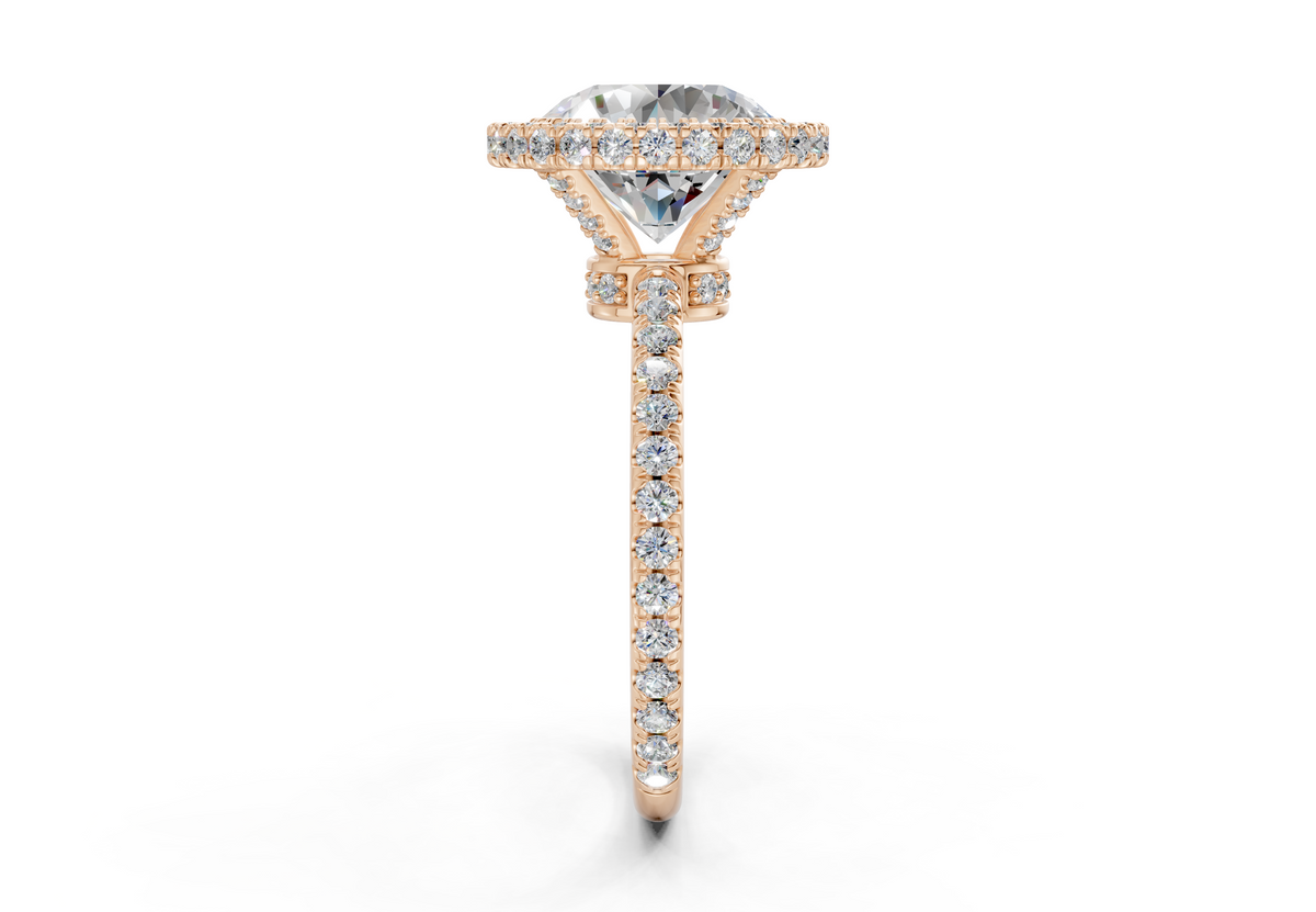 The Majestic Halo Engagement Ring