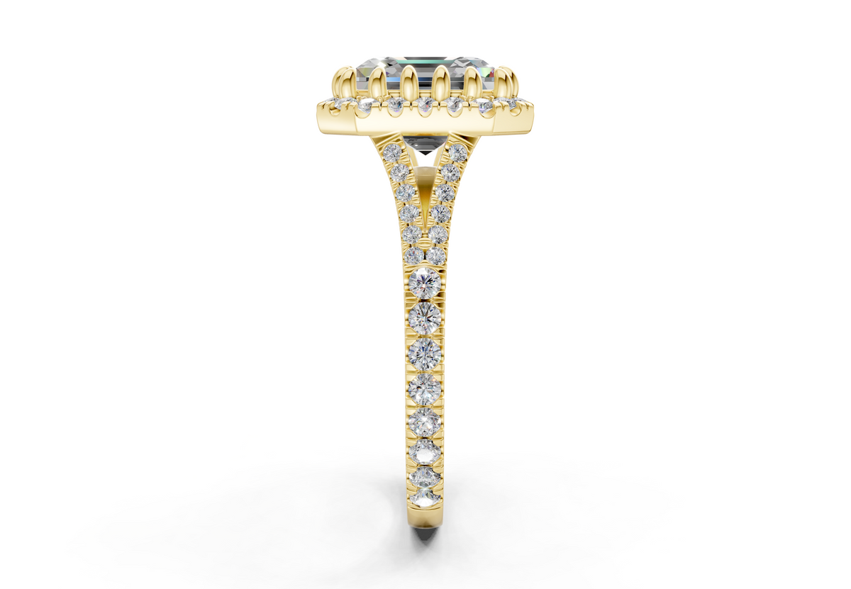 The Bleeker Halo Engagement Ring