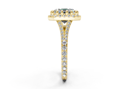 The Bleeker Halo Engagement Ring