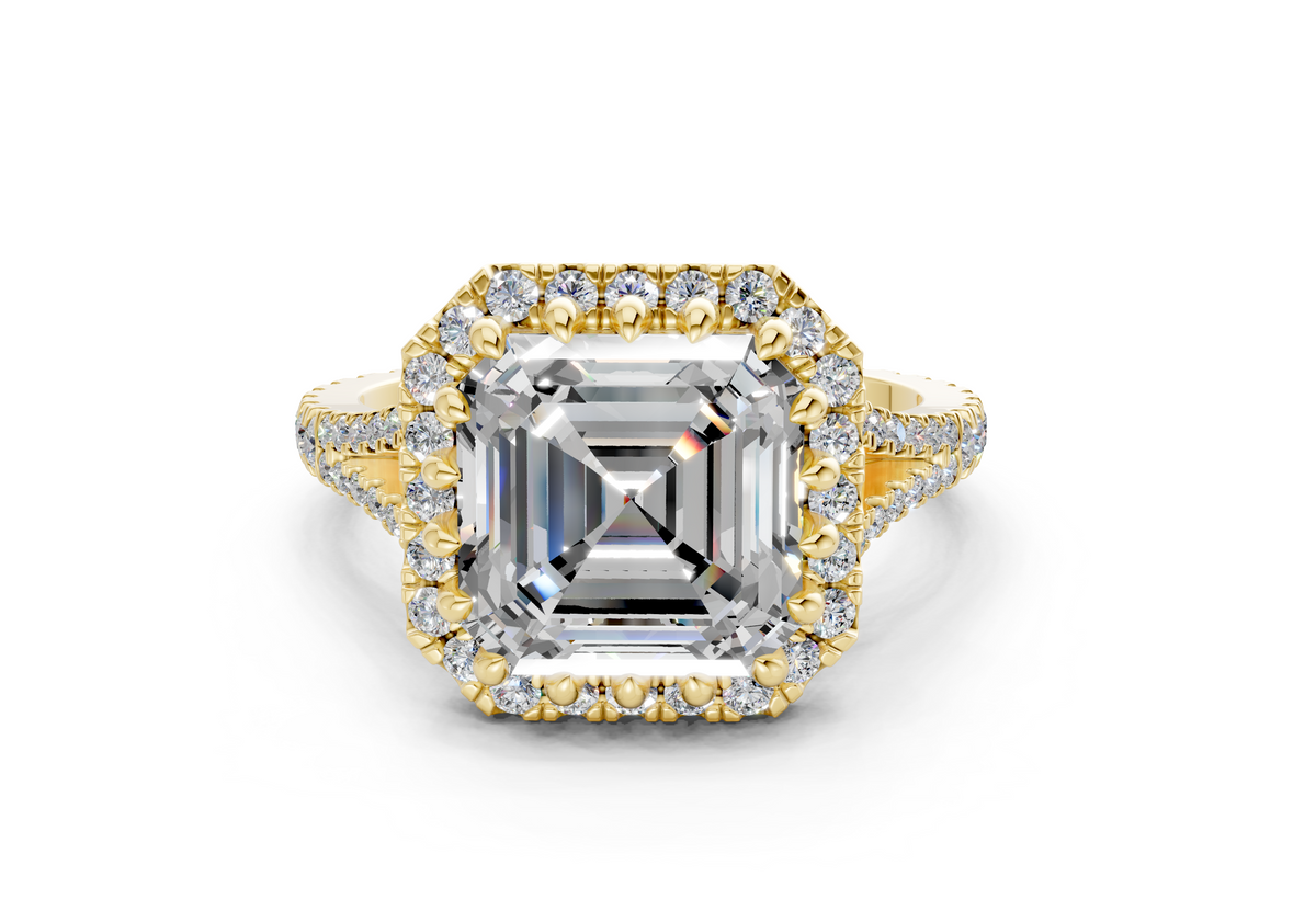 The Bleeker Halo Engagement Ring