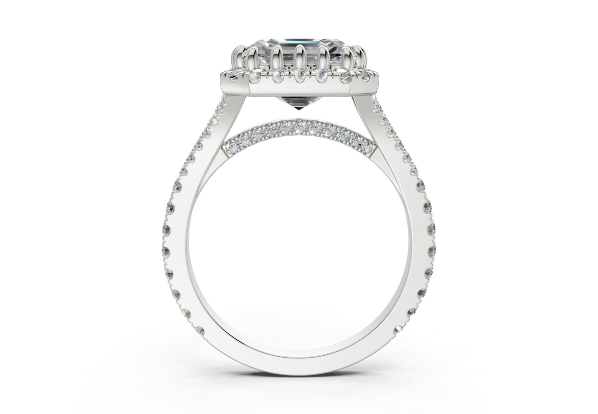 The Bleeker Halo Engagement Ring
