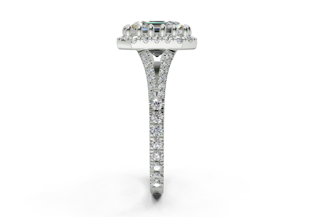 The Bleeker Halo Engagement Ring