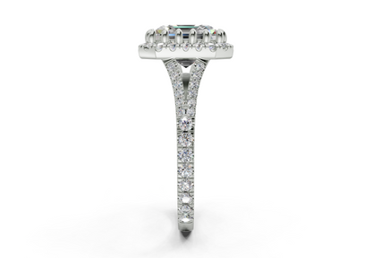 The Bleeker Halo Engagement Ring