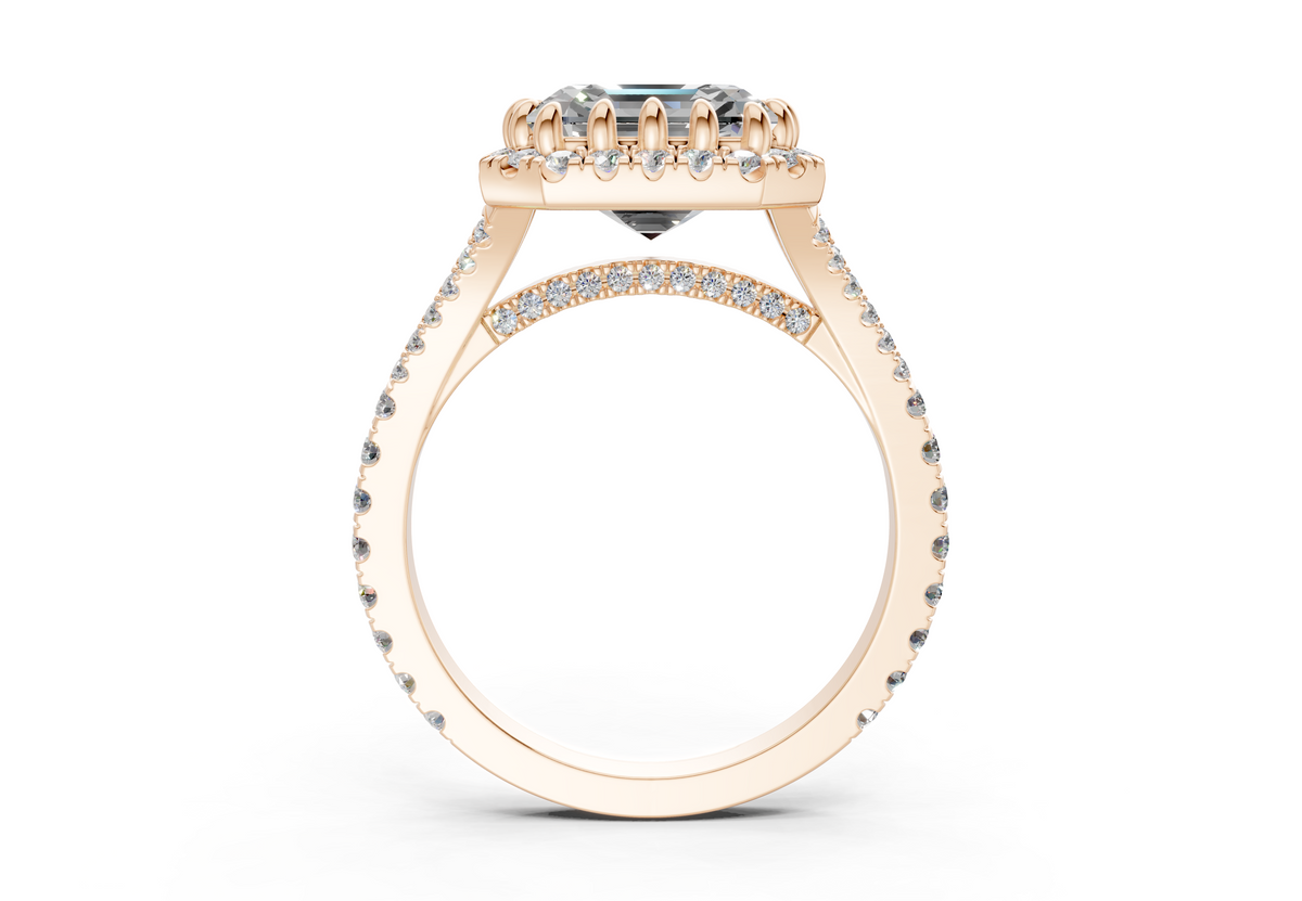 The Bleeker Halo Engagement Ring