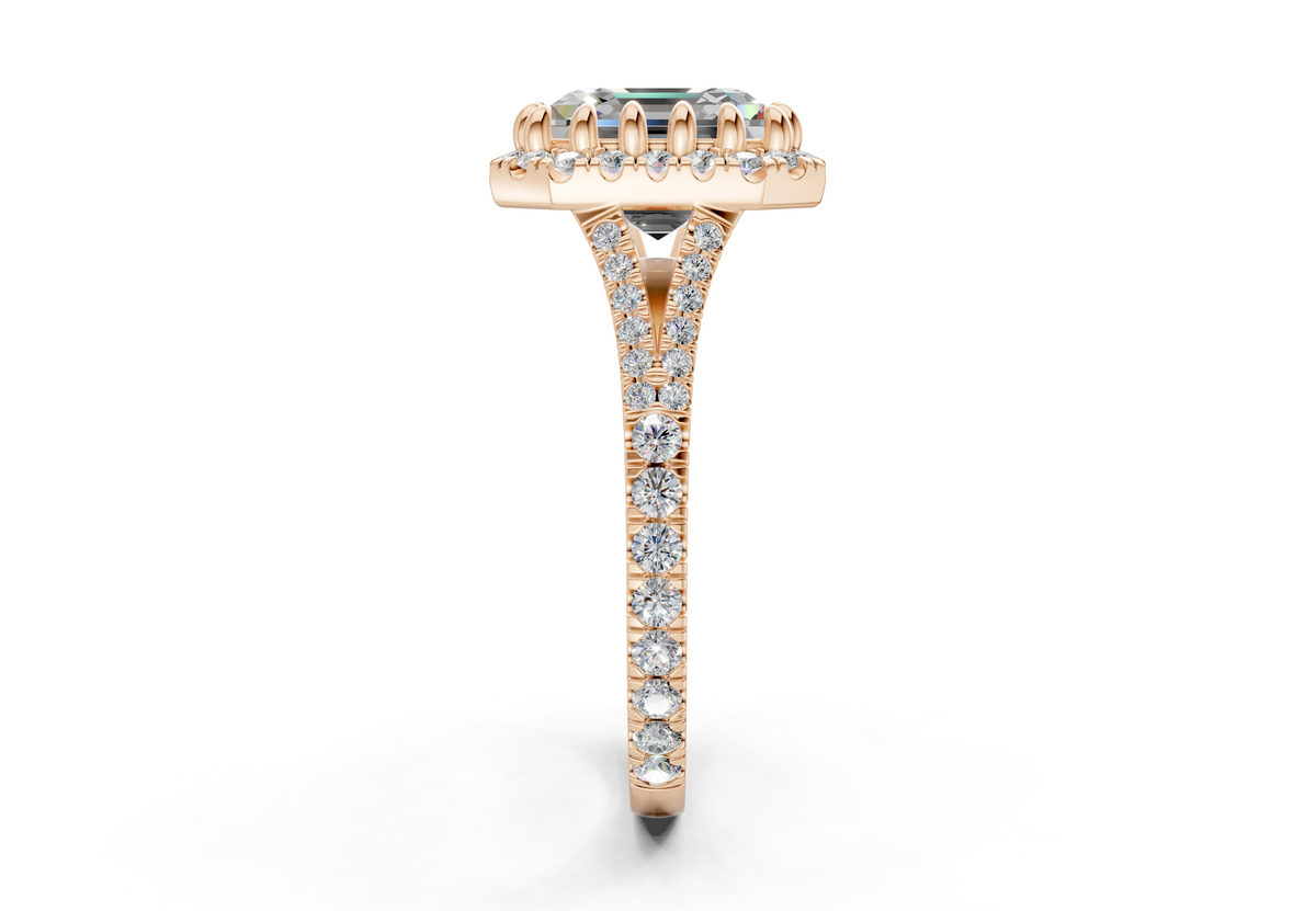 The Bleeker Halo Engagement Ring
