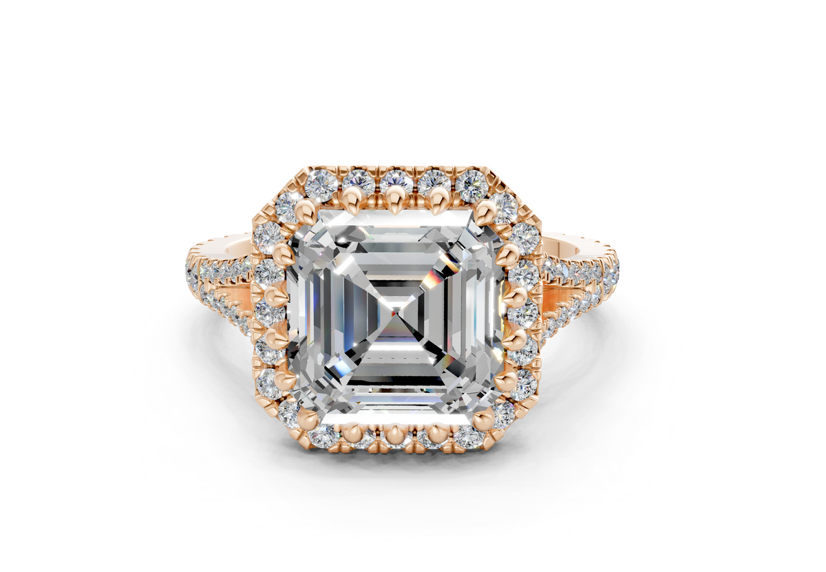 The Bleeker Halo Engagement Ring