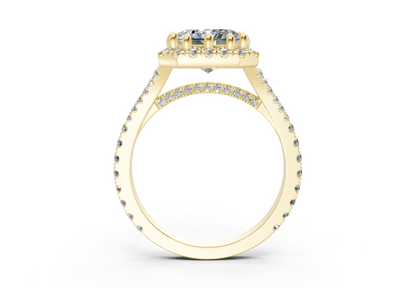 The Bleeker Halo Engagement Ring