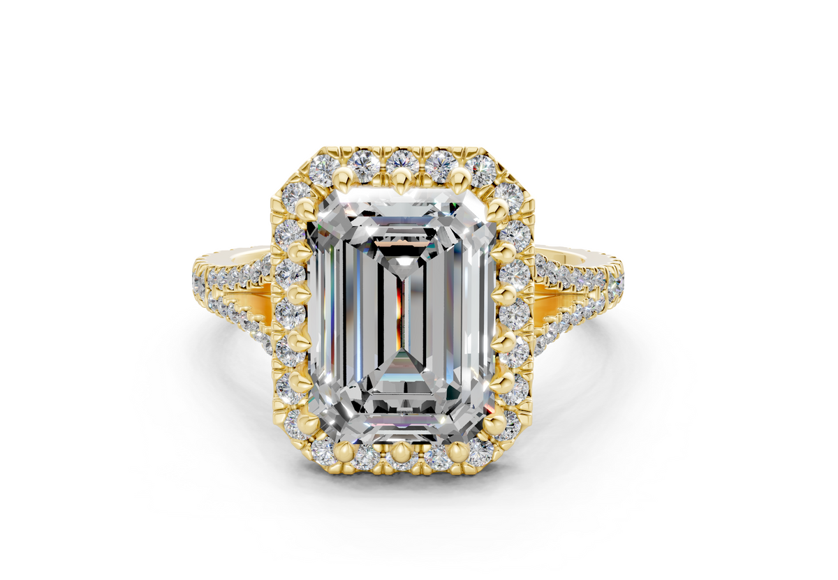The Bleeker Halo Engagement Ring