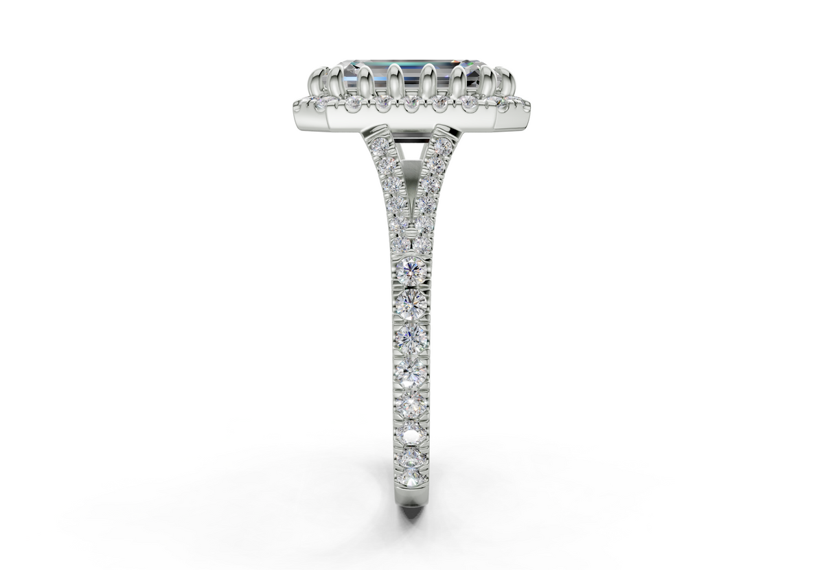 The Bleeker Halo Engagement Ring