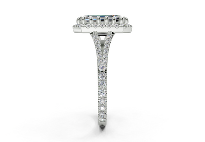 The Bleeker Halo Engagement Ring