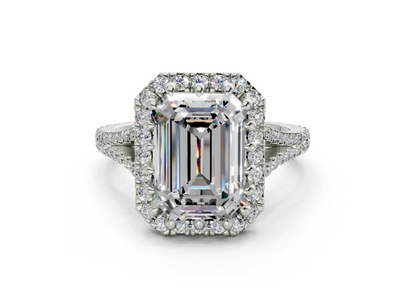 The Bleeker Halo Engagement Ring