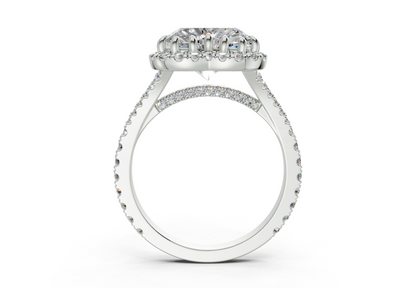 The Bleeker Halo Engagement Ring