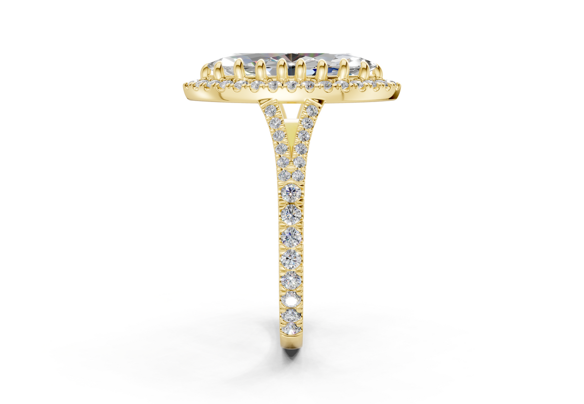 The Bleeker Halo Engagement Ring