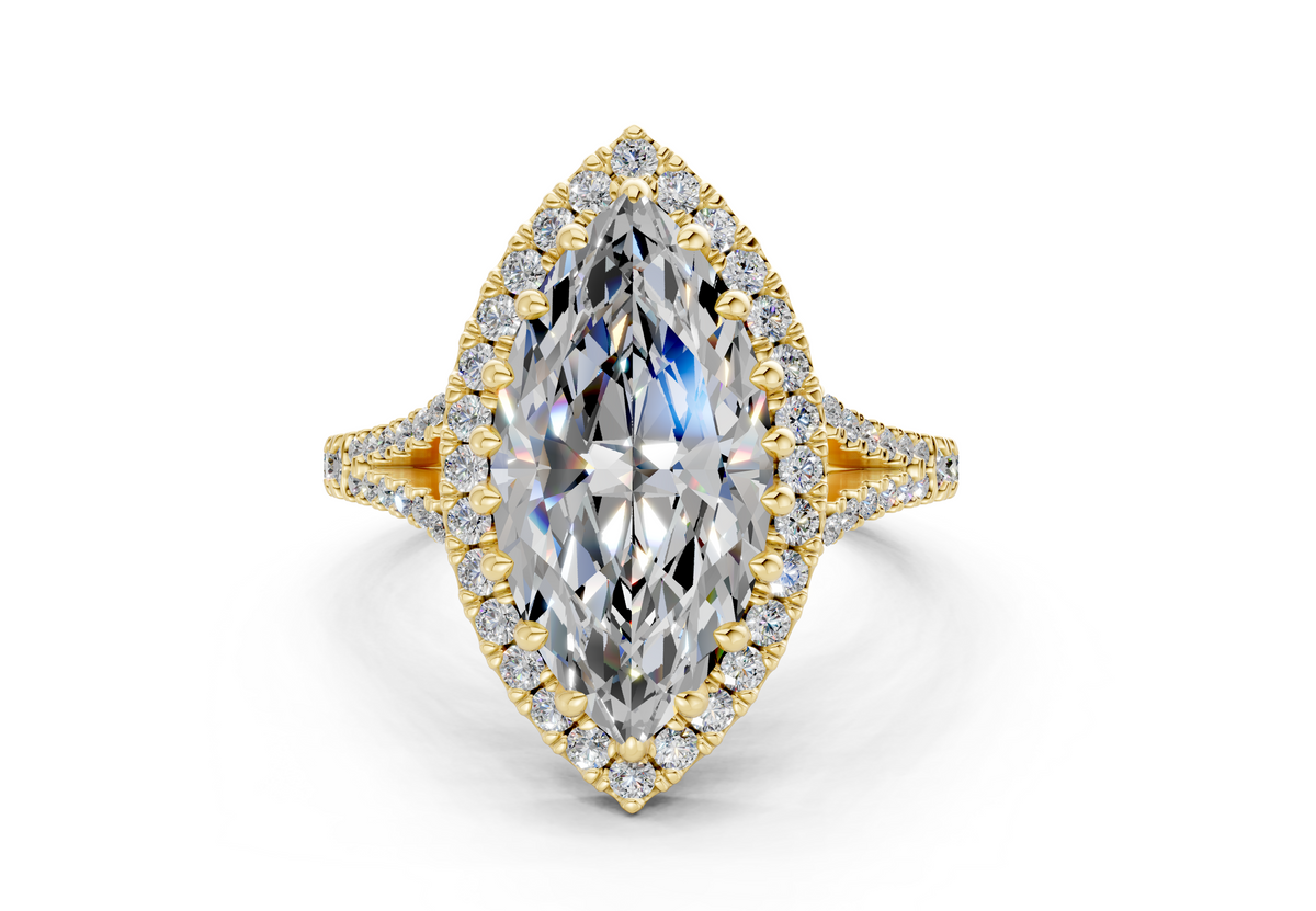 The Bleeker Halo Engagement Ring