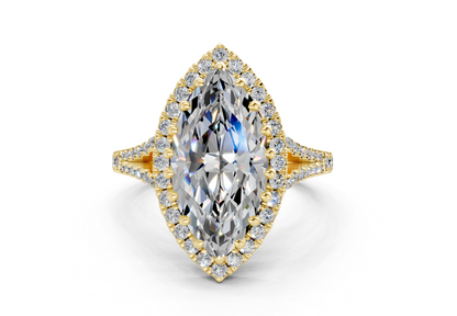 The Bleeker Halo Engagement Ring