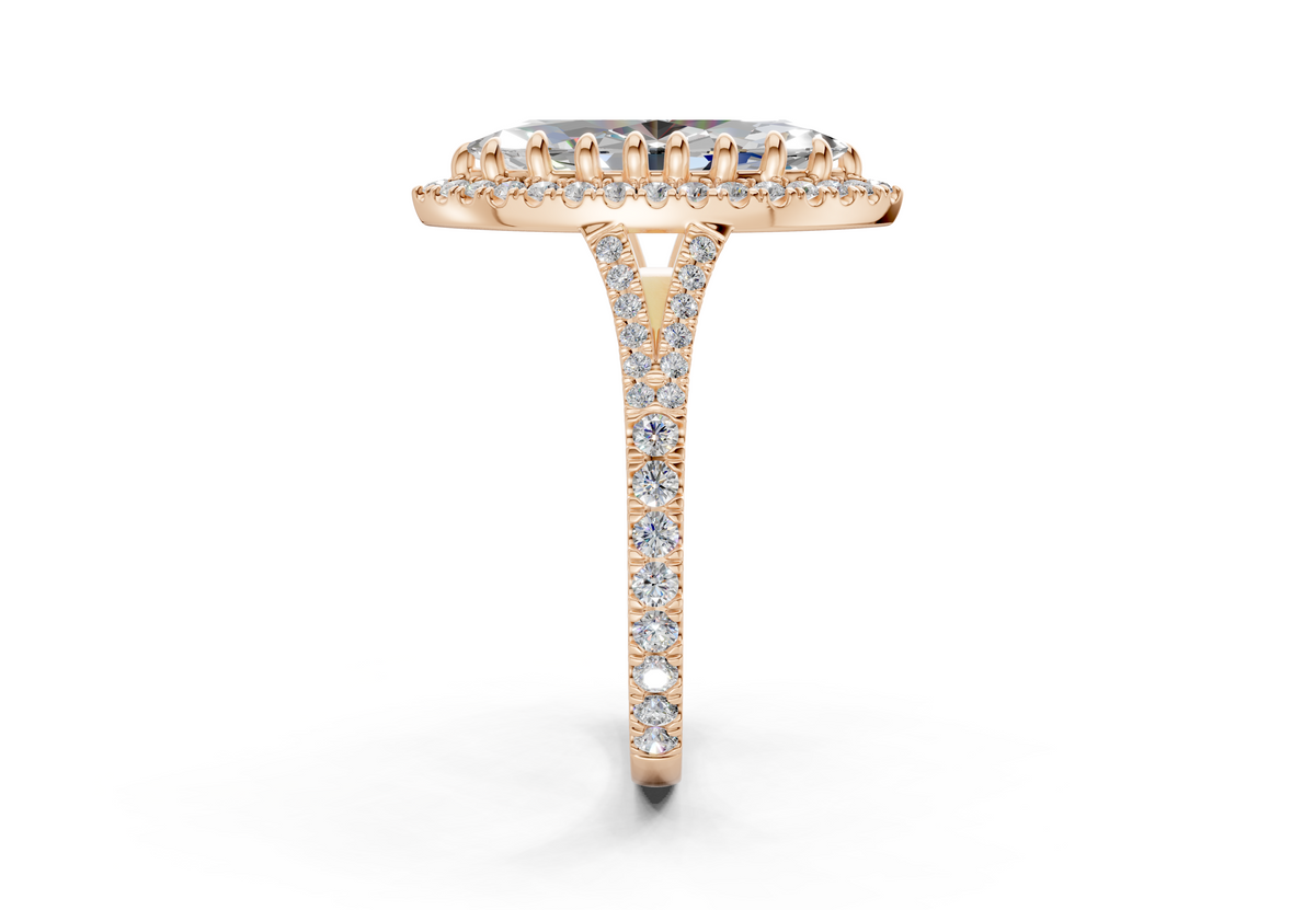 The Bleeker Halo Engagement Ring