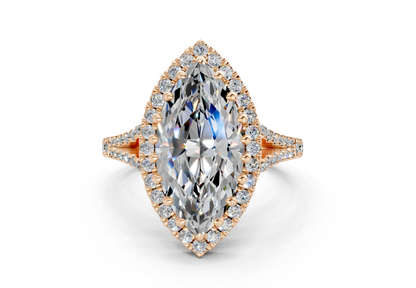The Bleeker Halo Engagement Ring