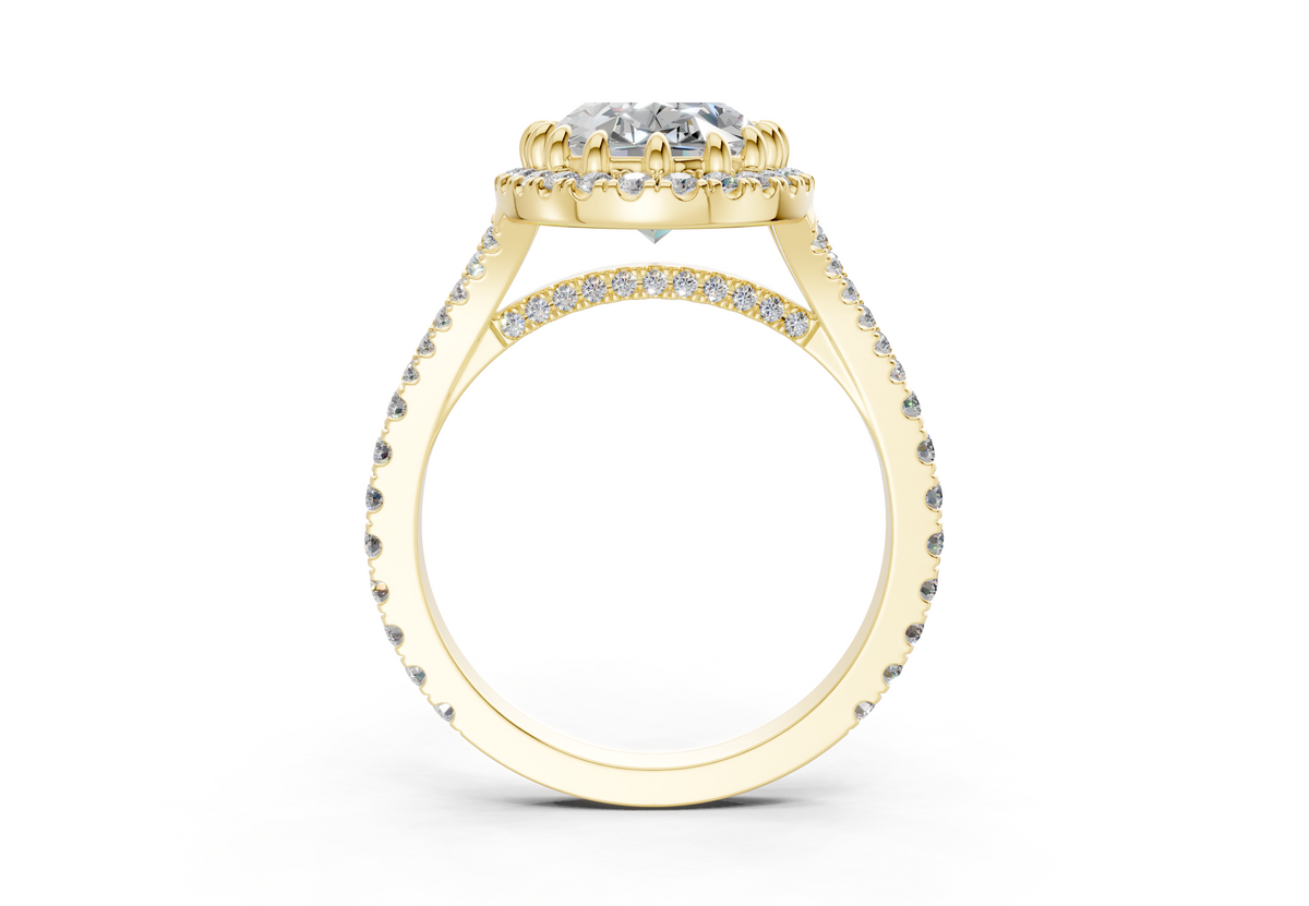 The Bleeker Halo Engagement Ring