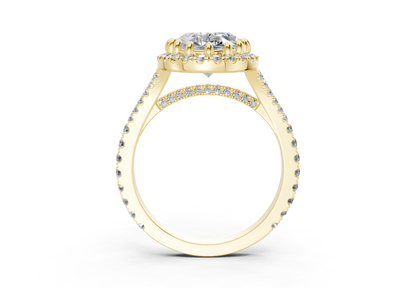 The Bleeker Halo Engagement Ring