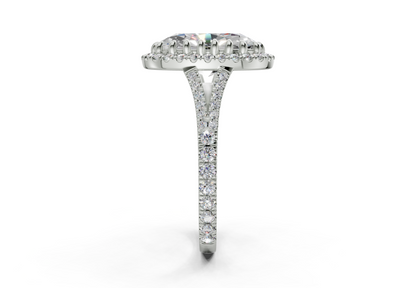 The Bleeker Halo Engagement Ring