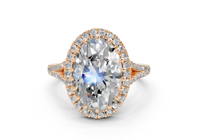 The Bleeker Halo Engagement Ring