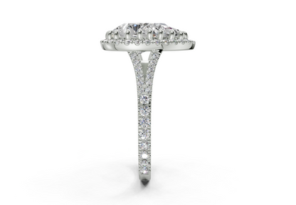 The Bleeker Halo Engagement Ring