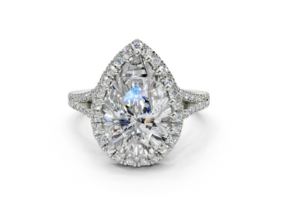 The Bleeker Halo Engagement Ring