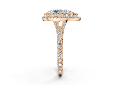 The Bleeker Halo Engagement Ring