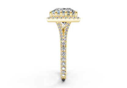 The Bleeker Halo Engagement Ring