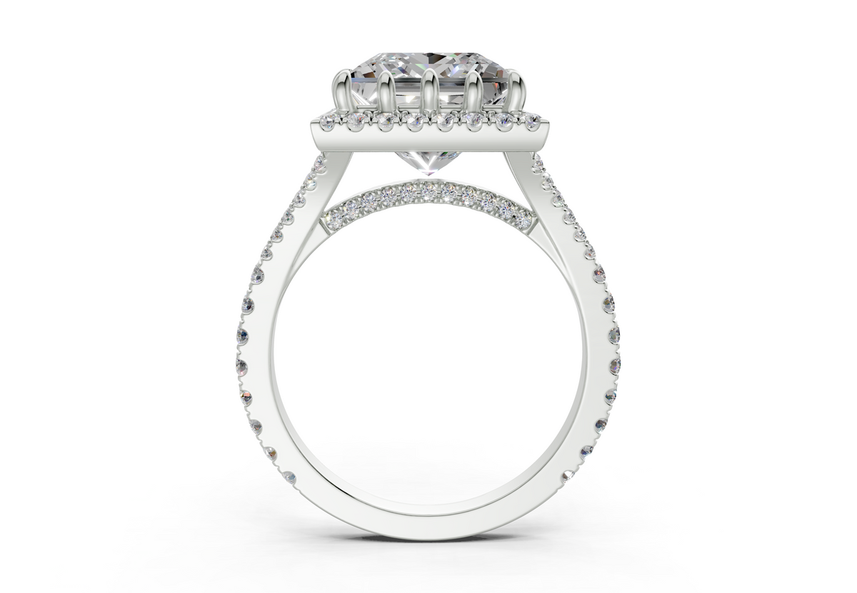 The Bleeker Halo Engagement Ring