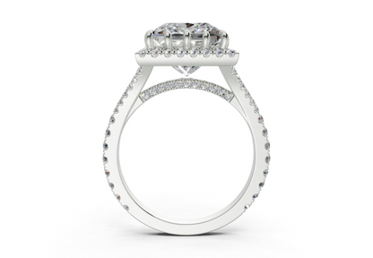 The Bleeker Halo Engagement Ring
