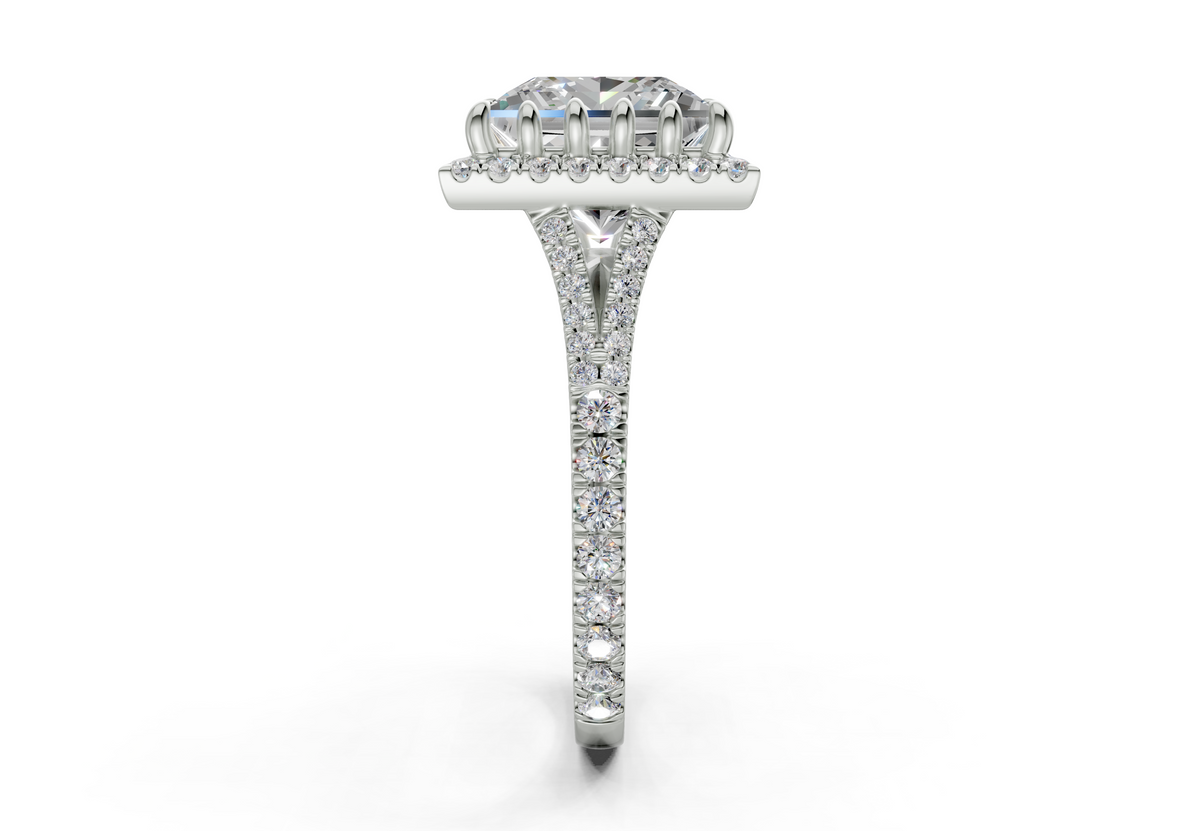 The Bleeker Halo Engagement Ring