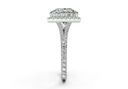 The Bleeker Halo Engagement Ring