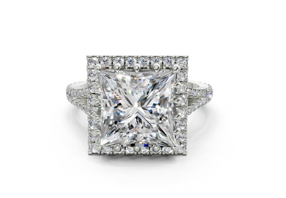 The Bleeker Halo Engagement Ring