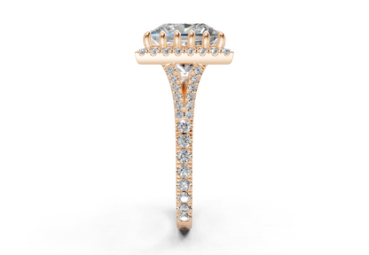 The Bleeker Halo Engagement Ring