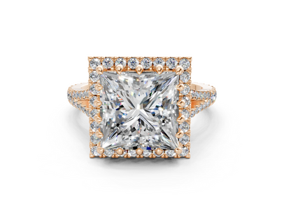 The Bleeker Halo Engagement Ring