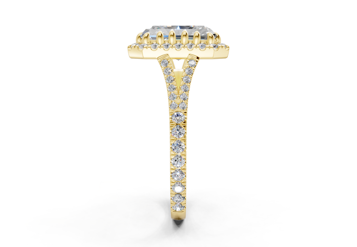 The Bleeker Halo Engagement Ring