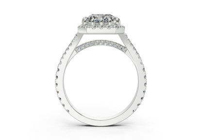 The Bleeker Halo Engagement Ring