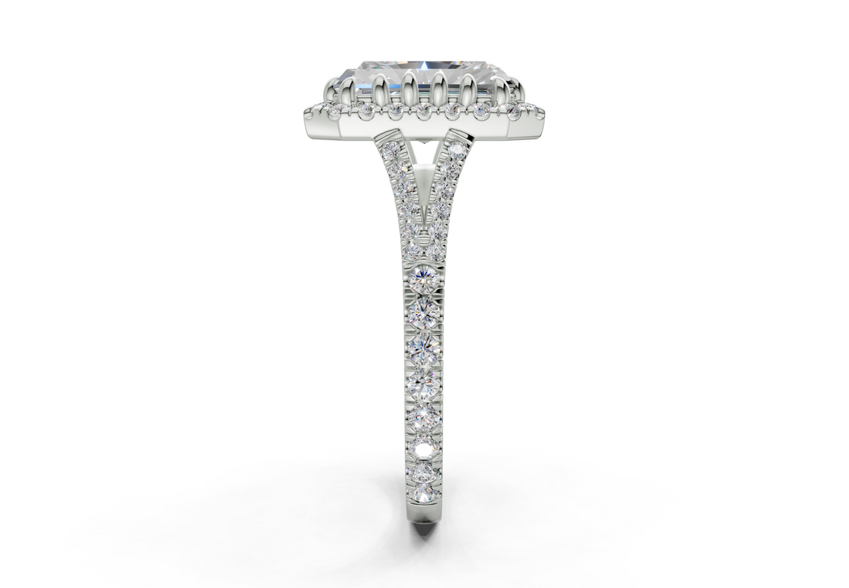 The Bleeker Halo Engagement Ring
