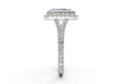 The Bleeker Halo Engagement Ring