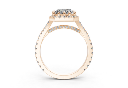 The Bleeker Halo Engagement Ring