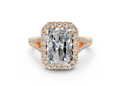 The Bleeker Halo Engagement Ring