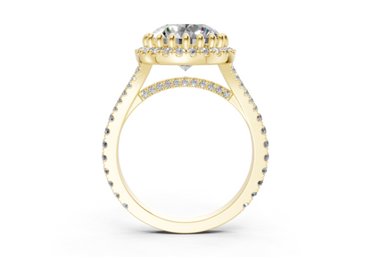 The Bleeker Halo Engagement Ring