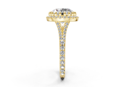 The Bleeker Halo Engagement Ring